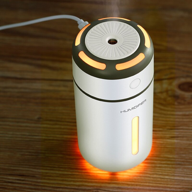 Car Air Humidifier Portable Aromatherapy Diffuser USB Ultrasonic Humidifier Colorful Night Light Atomizer 230Ml
