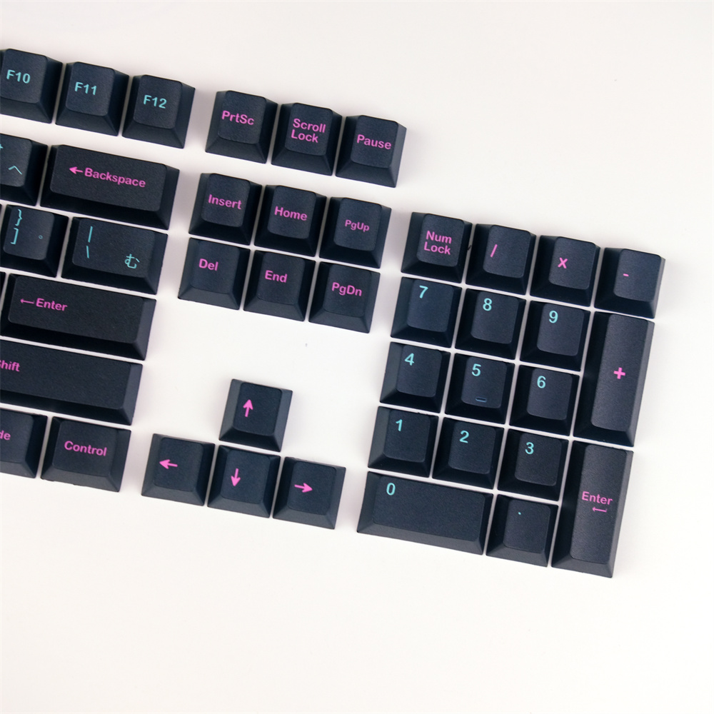 GMK 126 Keys Mechanical Keyboard Keycap Profile Dark Succubus Keycaps Japanese DYE-Sub PBT 1.75U 2U Shift For Gaming Keyboard