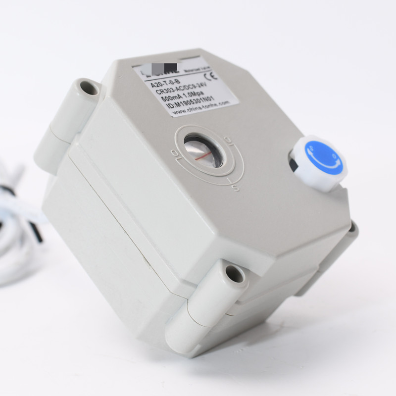 Elektrisk aktuator til motoriserede ventiler, 9-24 vac/dc kondensator, automatisk retur, fejlsikker med manuel overstyring