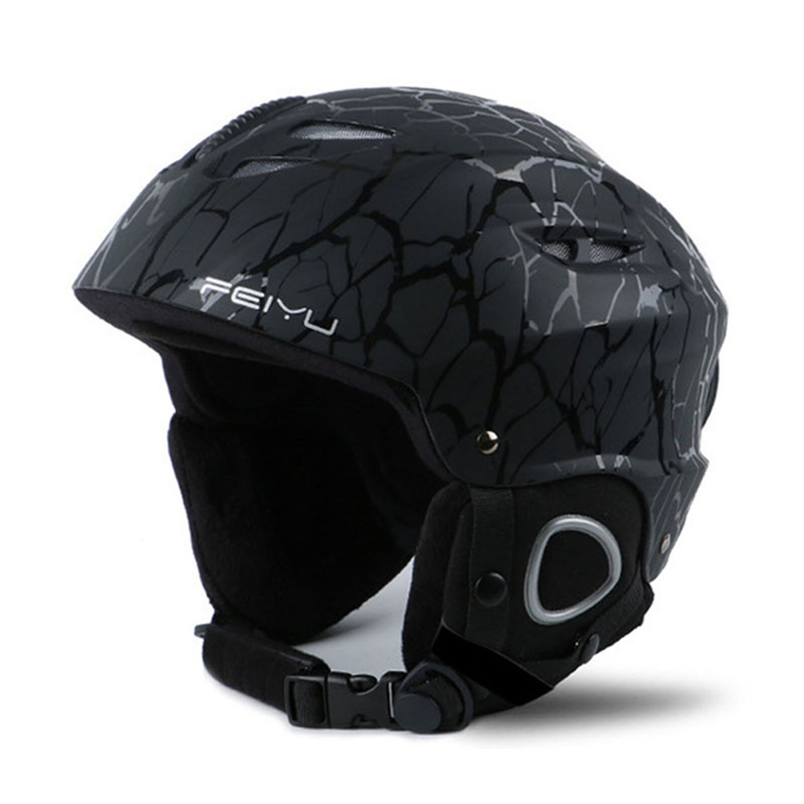 Casco de Snowboard ligero a prueba de golpes, equipo de esquí, deportes de nieve, seguridad, cascos de esquí para hombres, mujeres y jóvenes, 5 colores, 2 tamaños, M, L: Black / L