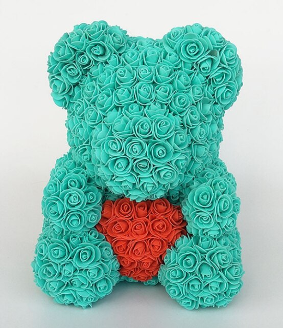 40 cm bear rose teddy bears flower rose bear DIY Christmas Valentine&#39;s Day: mint