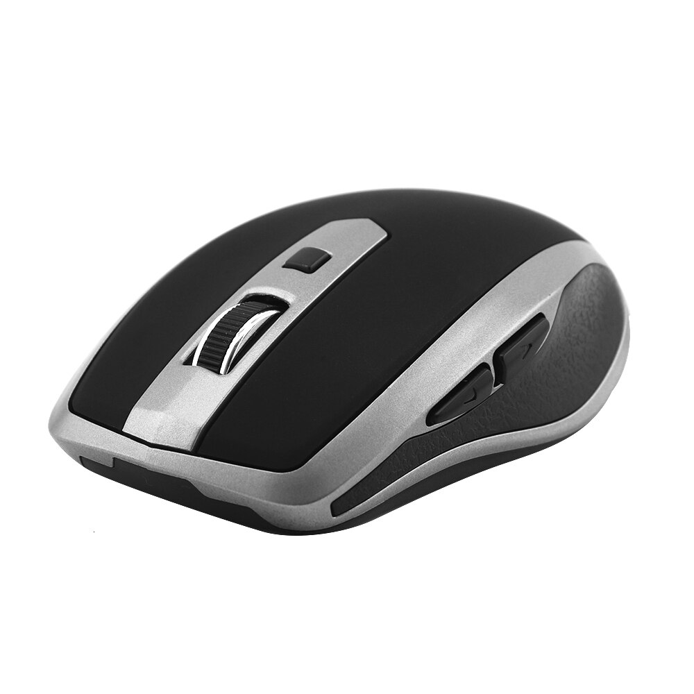 Bluetooth Wireless Mouse 6 Buttons Optical Computer Mause 1600 DPI Ergonomic Gaming Portable Mice For Macbook PC Laptop: Silver