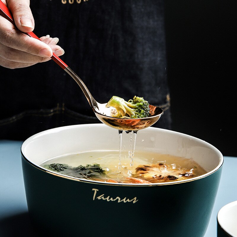 Stainless Steel Slottd Spoons Stirring Teaspoon Dessert Dinner Soup Spoons Ice Cream Fruit Spoon Cultery Tableware