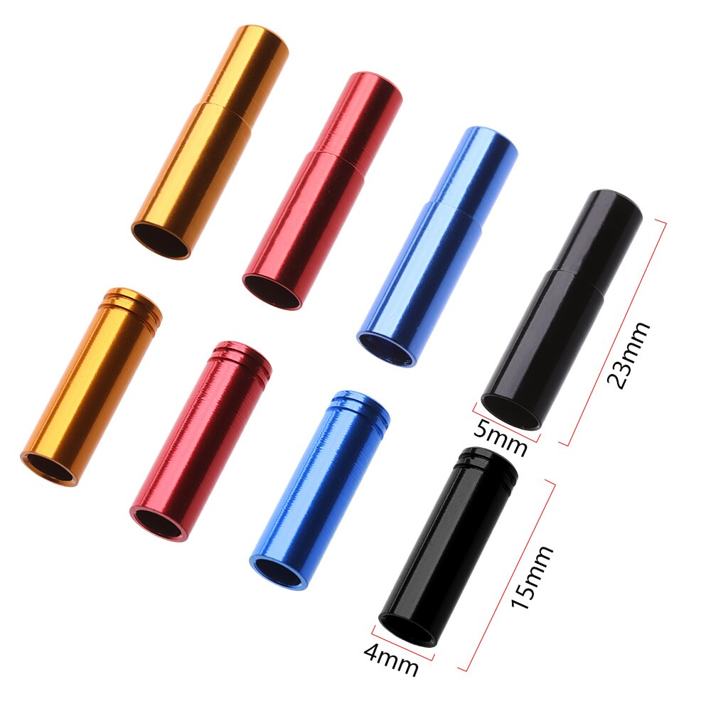 5/10 pièces 4 couleurs Aluminium frein/dérailleur changement de câble couverture vélo embout capuchon extérieur vtt vélo de route pièces de cyclisme accessoire
