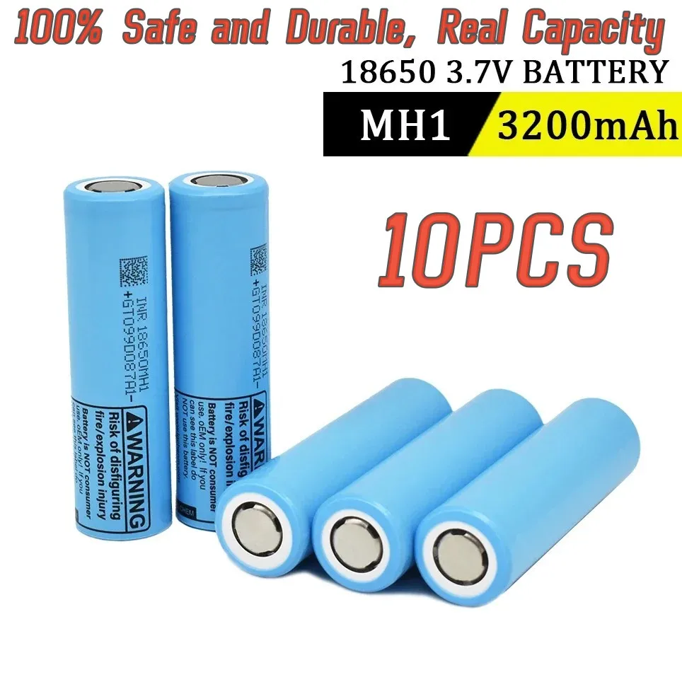 18650 MH1 3.7 V, 3200 mAh rechargeable lithium battery: Chocolate