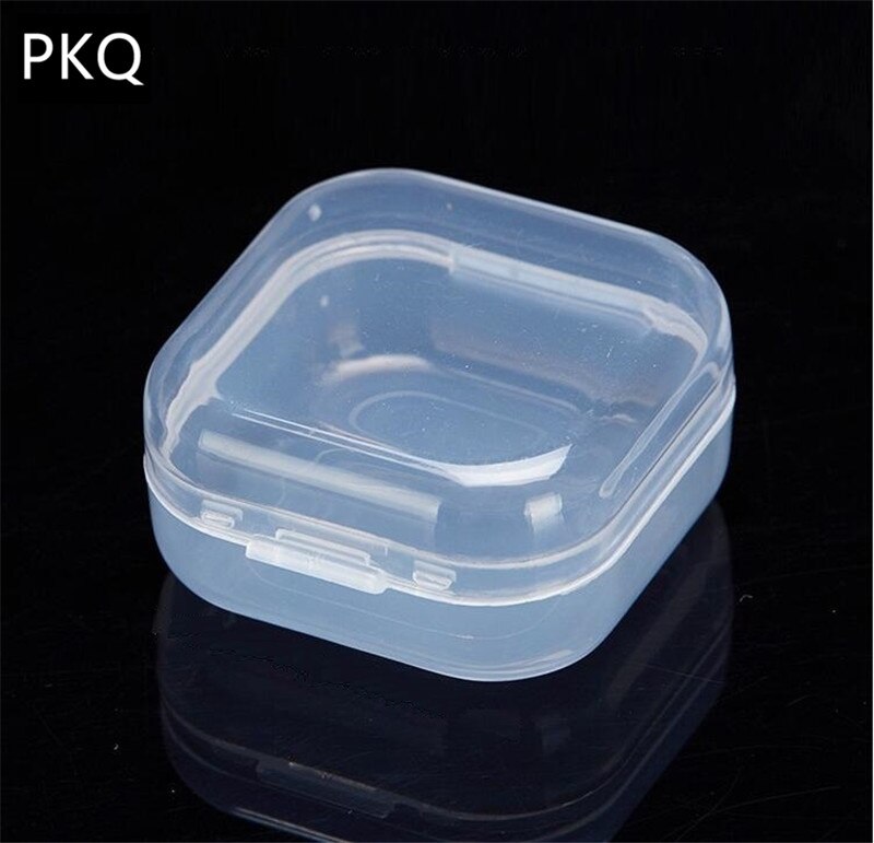 Transparent kunststoff box Lagerung Sammlungen Produkt verpackung box dressing fall Mini Fall Klar Kleine Box 21 Größen: 3.5x3.5x1.8cm