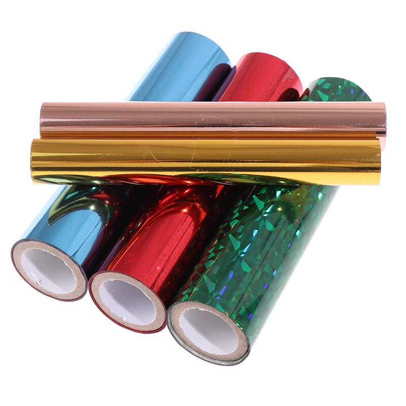 5mx15cm Stamping Foil Multicolor Holographic Transfer Film Iron On Printing