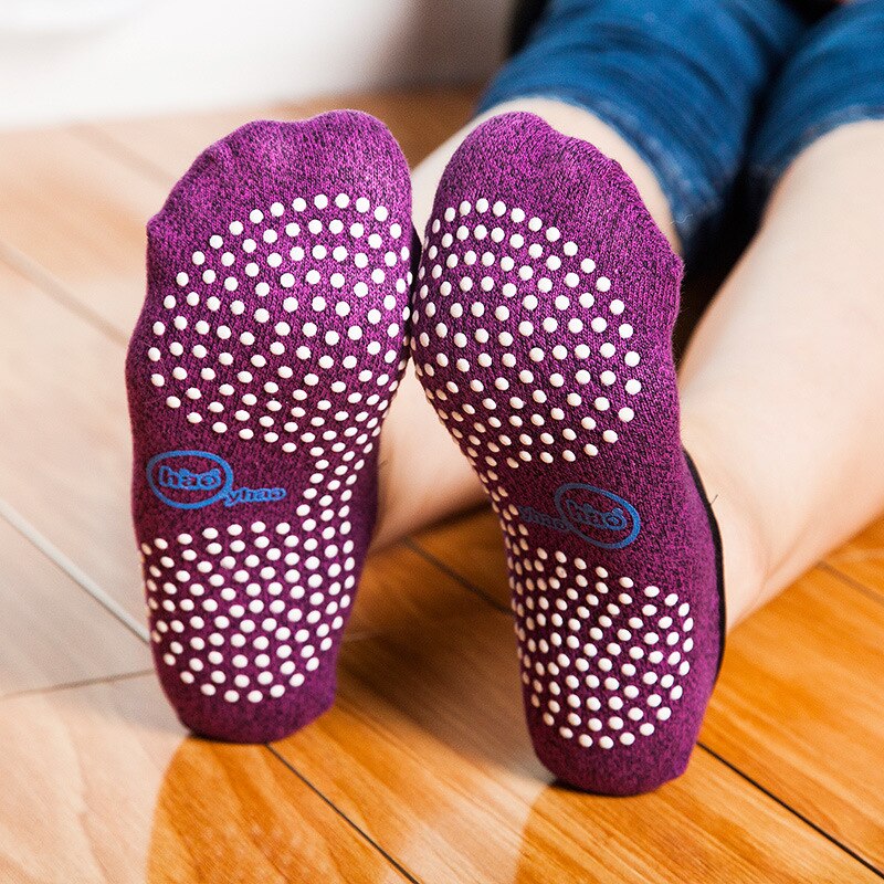 3 paar/partij dames antislip yogasokken zachte snel drogende katoenen sokken antislip dempende bandage pilates ballet gym fitness sokken