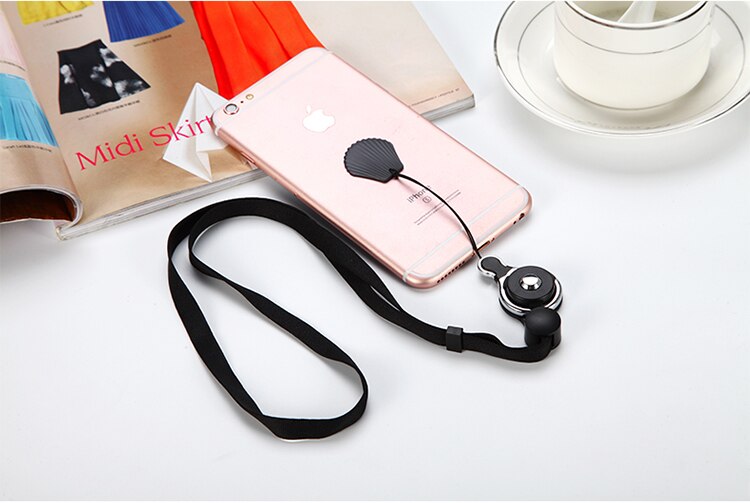 Etiqueta móvel das correias com furo para o telefone celular/cartão da identificação/disco de usb