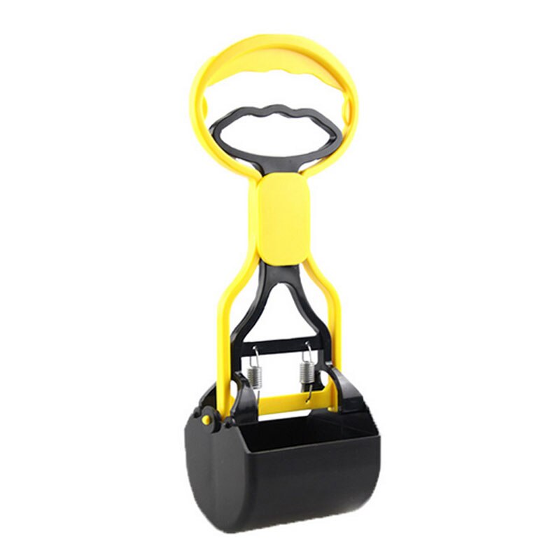 Hund kjepp scoop hund padle hund spade kjepp pickup toalett hygiene tilbehør hund pickup klipp rengjøring spader håndtere rent verktøy: Gul