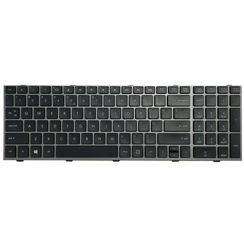 US Keyboard For HP Probook 4540 4540S 4545 4545S With Frame Sliver English Keyboard