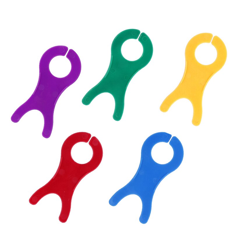 Top 5 stk/sæt farverige plastikspoler spoler spoler arrangør til syning af bånd sejlgarn håndværk værktøj spoleopruller