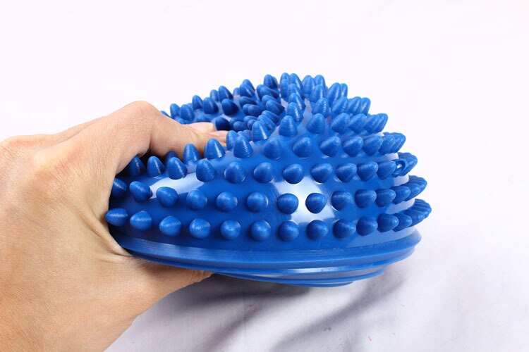 Purple PVC Inflatable Yoga Ball Massage Point Half Fitball Balance Trainer Stabilizer GYM Pilates Fitness Balancing Bosu Ball 22