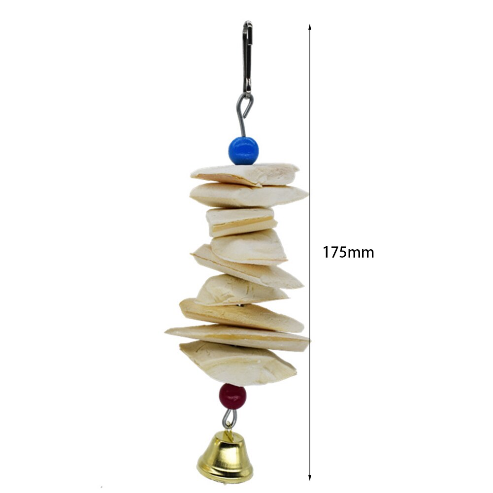 Vogel Speelgoed Kleurrijke Bamboe Weave Houten Schommel Papegaai Speelgoed Klimmen En Bijten Vogelkooi Accessoires: E