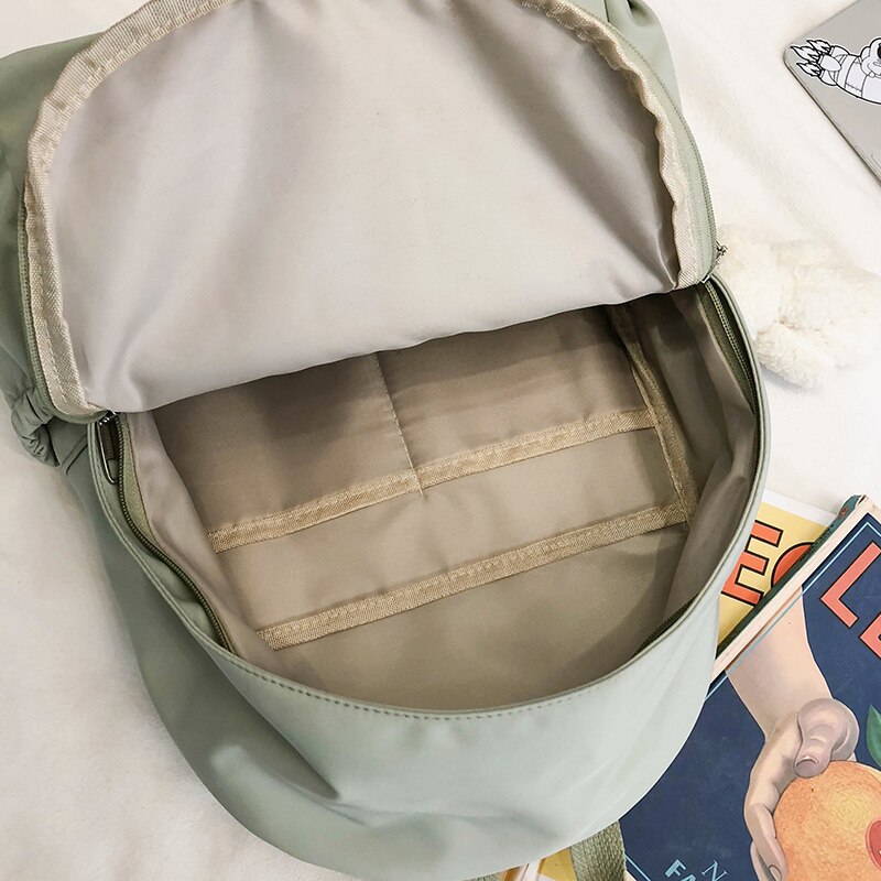 Hocodo afslappet rygsække kvinder ensfarvet kvinder skuldertaske nylon teenage pige skoletaske trend rygsæk mochilas kvinde
