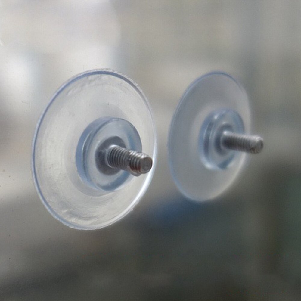 10Pcs 4Mm Meubels Bureau Glas Pvc Anti-Collision Zuignappen Sucker Hanger Pads Met Schroef Vervangende Onderdelen voor Tafel