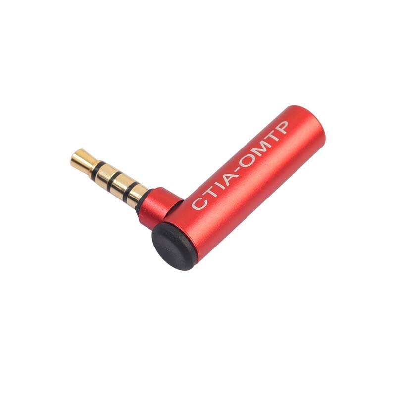 3.5Mm Hoofdtelefoon Stereo Audio Jack Kabel Adapter Converter Omtp Ctia 90 Graden Adapter Connector Voor Iphone Samsung Smartphones