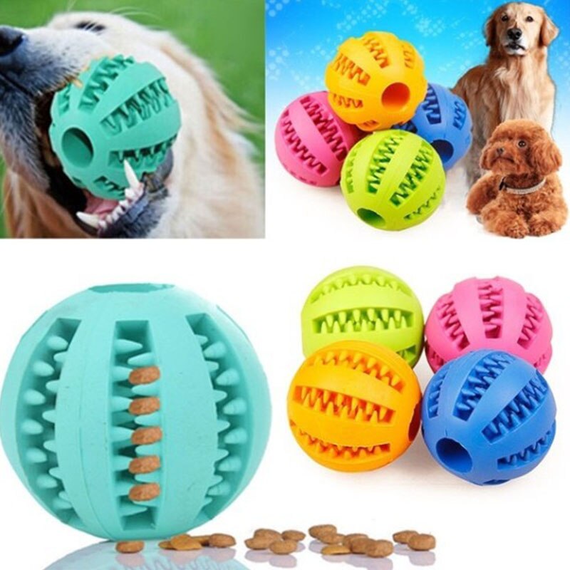 5/7 cm husdjur hundleksaker rena tand leksaker super uthållighet gummiboll leksak interaktiv elastisk boll tand lim hund molar leksak tillbehör