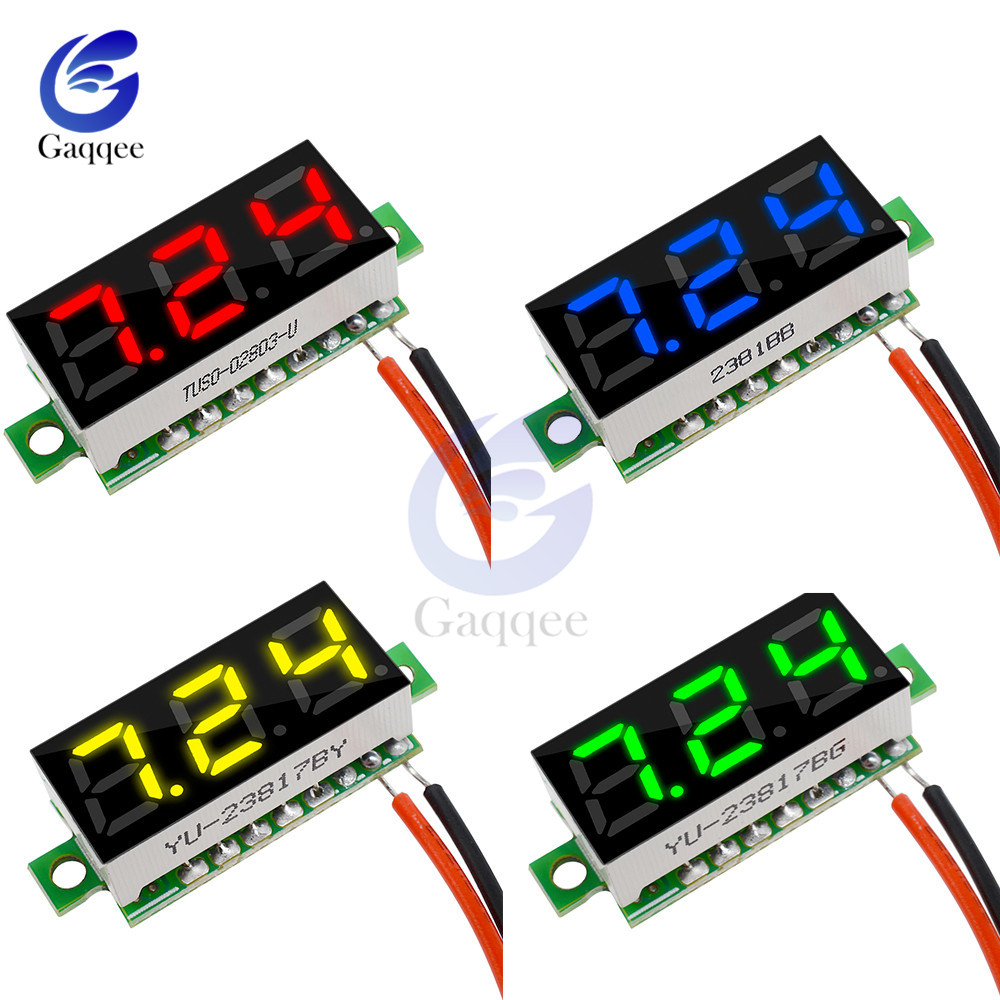 Bostar Voltmetro per moto 12 V digitale display LED voltmetro auto moto