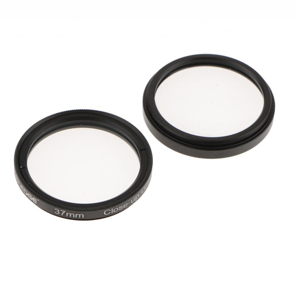 Juego de lentes de aproximación Macro de 37mm + 1 + 2 + 4 + 10 juego de filtros y bolsa de transporte Protector para cámaras digitales Canon, Nikon, Pentax y Sony