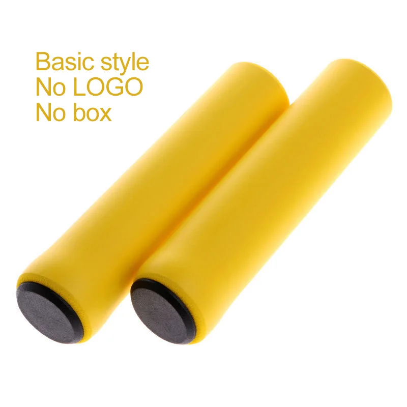 Empuñaduras de goma para bicicleta, bloqueo de aleación de montaña, empuñaduras de manillar de bloqueo Bilateral, funda antideslizante para manillar de ciclismo, accesorios para bicicleta BMX: naranja