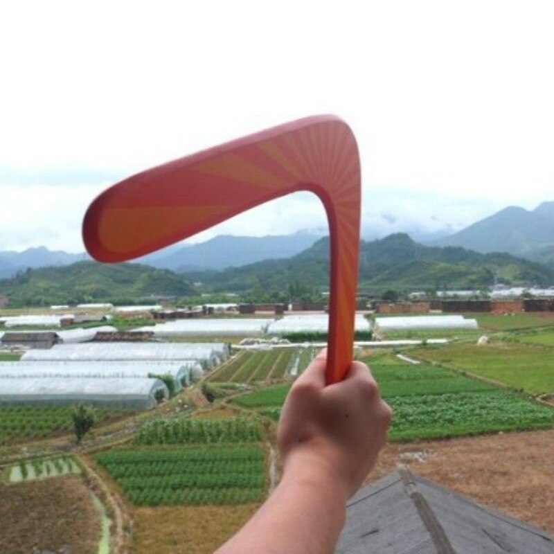 Rückblick V Geformt Boomerang Holz Werfen und Fangen Fliegen Rabatt freundlicher Spielzeug draussen-Spiel Ich bin Freien Sport Spielzeug Interaktive Requisiten