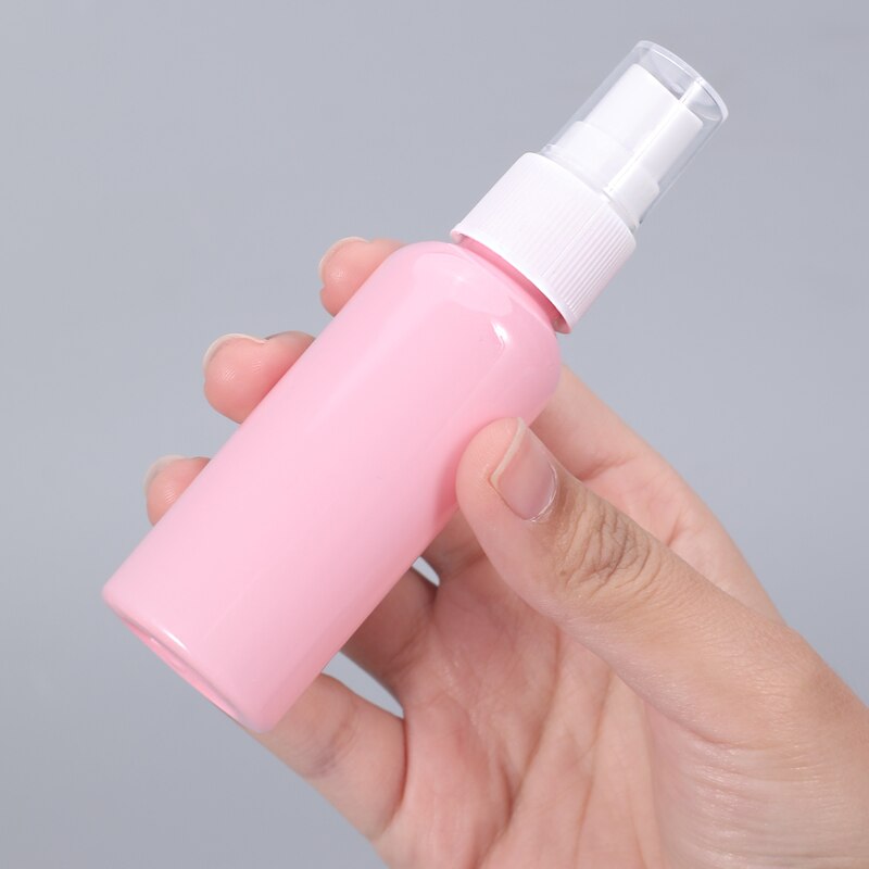 10Pcs Draagbare Lege Plastic Spuitfles Pet Verstuiver Navulbare Fles Vloeibare Ontsmettingsmiddel Container 30Ml/50Ml/100Ml
