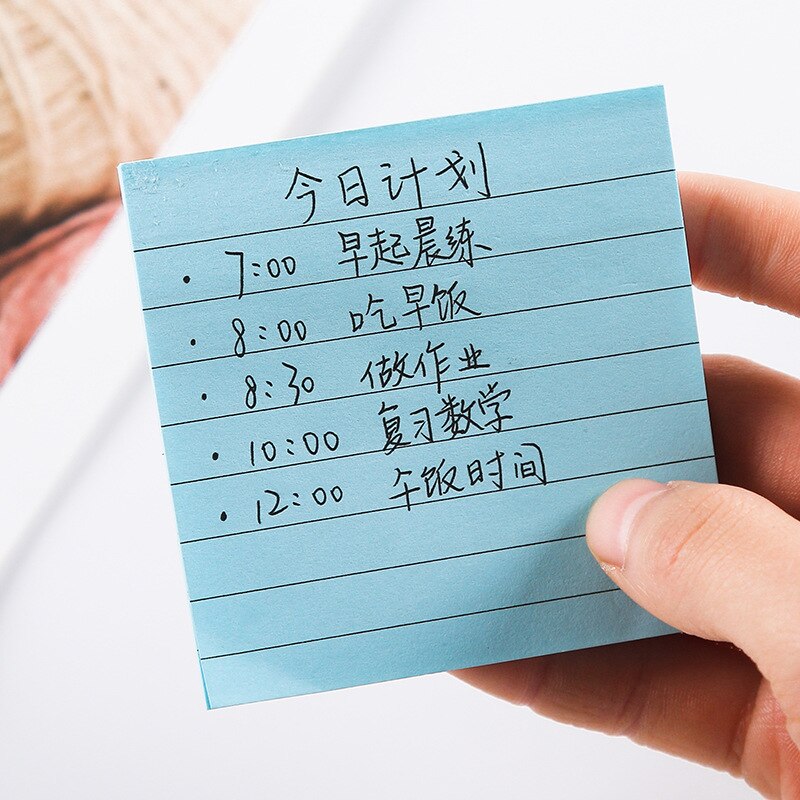 Simple Kraftpaper Notebook Horizontal Sticky Notes Message Notes Note Paper Students Little Book Removable Self-stick Notes Stic