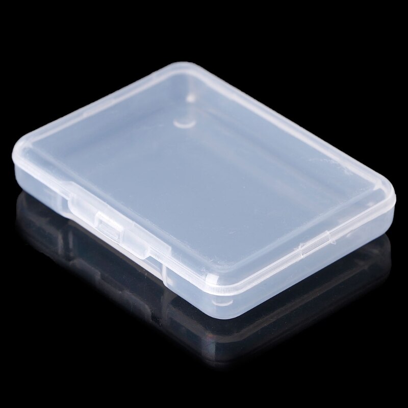 P82C Rectangular Plastic Clear Transparent Storage Box Collection Container Organizer