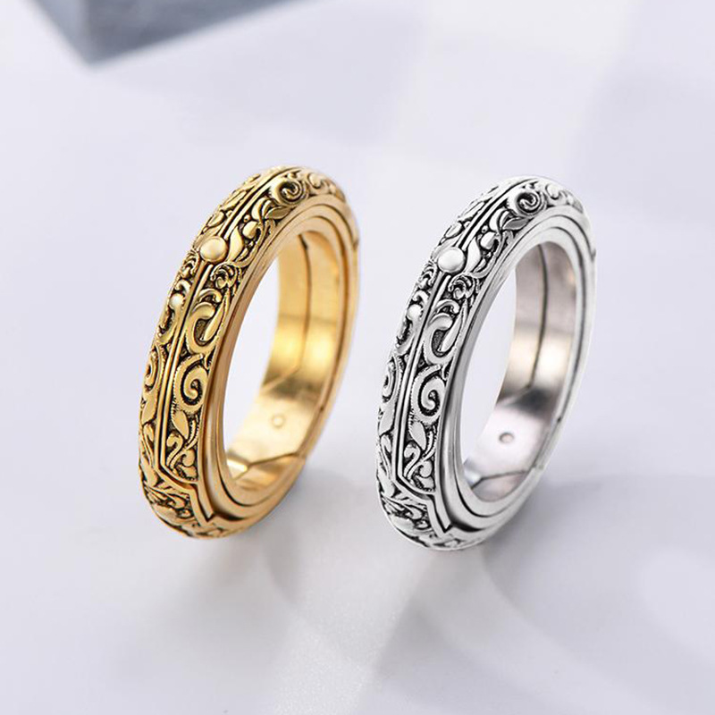 Astronomy Ball Rings Men Openable Rotate Sphere Cosmic Planet letter Ring Women Jewelry 7-12 Size Kольца