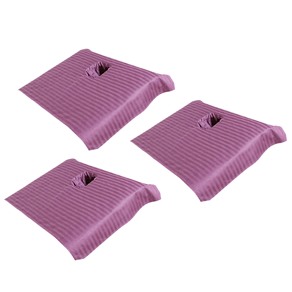 3Pcs Gezicht Gat Cover Spa Massage Laken Sectionele 50x80cm