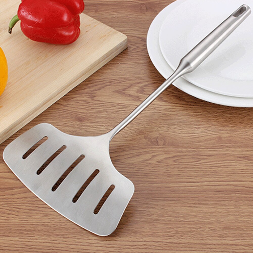 Steak Shovel Utensils Scraper Non Stick Spatulas Lightweight Wide Stainless Steel BBQ Cooking Slotted Fish Turner