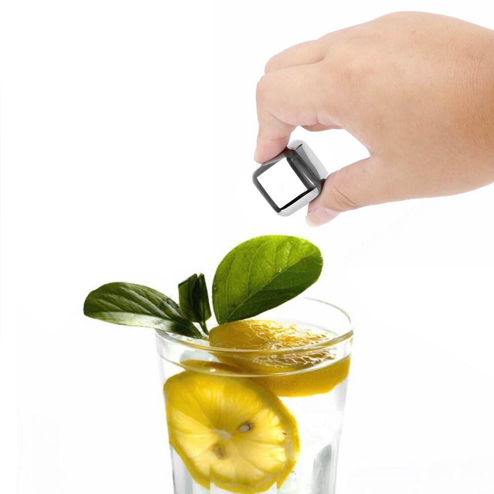 HILIFE Rvs Ice Cubes Bier Drinken Quick Bevroren Ijs Steen Herbruikbare Chilling Stones voor Whiskey Wijn Rode Wijn Koelers