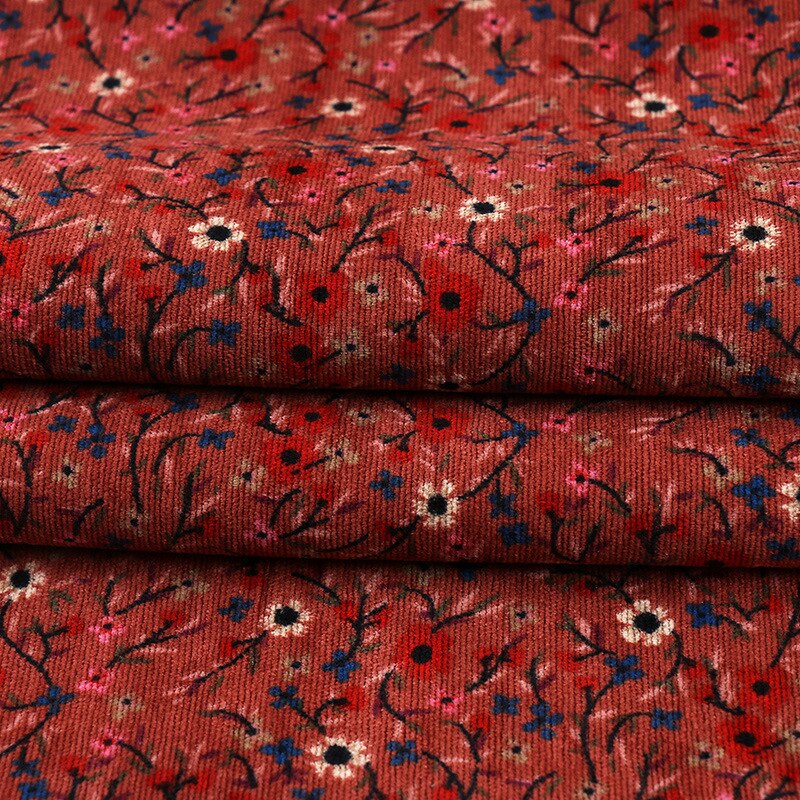 100*150cm impresión tela terciopelo Floral pana suave tela para Diy mantel vestido niños ropa cortina bolsa manualidades de costura: 06