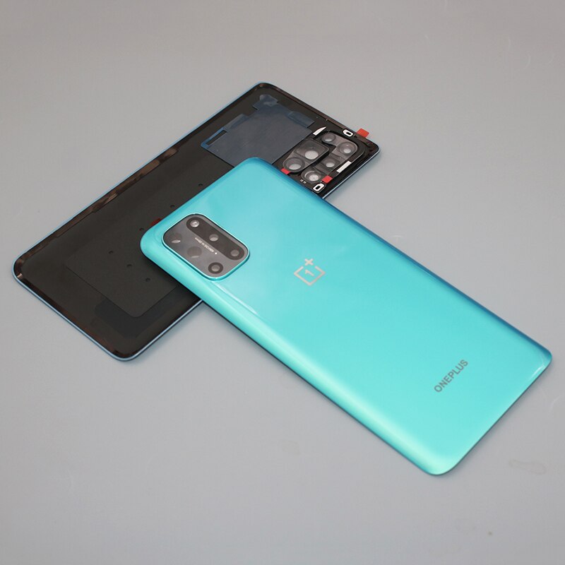 Originalt oneplus batteri bakdeksel glass bakdør kabinett panel deksel telefon erstatning for en pluss 1+ 8t 8 t med kameralinse