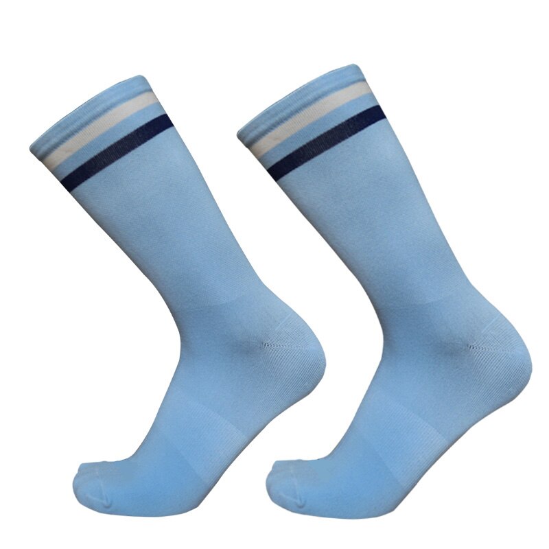 New rapha Road Bike Striped Socks Men and Women Breathable Bike Socks Outdoor Sports Racing Cycling Socks: B blue