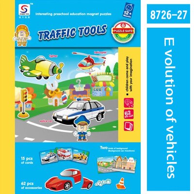 Montessori bildung kinder papier pädagogisches spielzeug baby frühe bildung magnetische puzzle spielzeug: 14