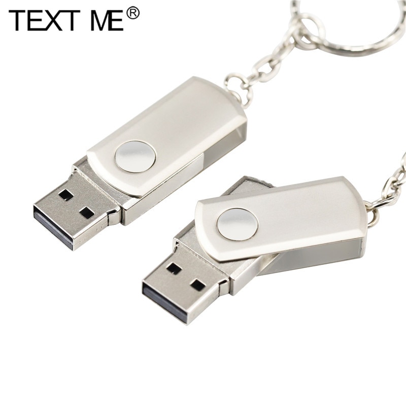 Texto 64GB de metal modelo de cristal USB Flash Drive 1 GB 2GB 4GB 8GB 16GB 32GB piedra preciosa pen drive especial