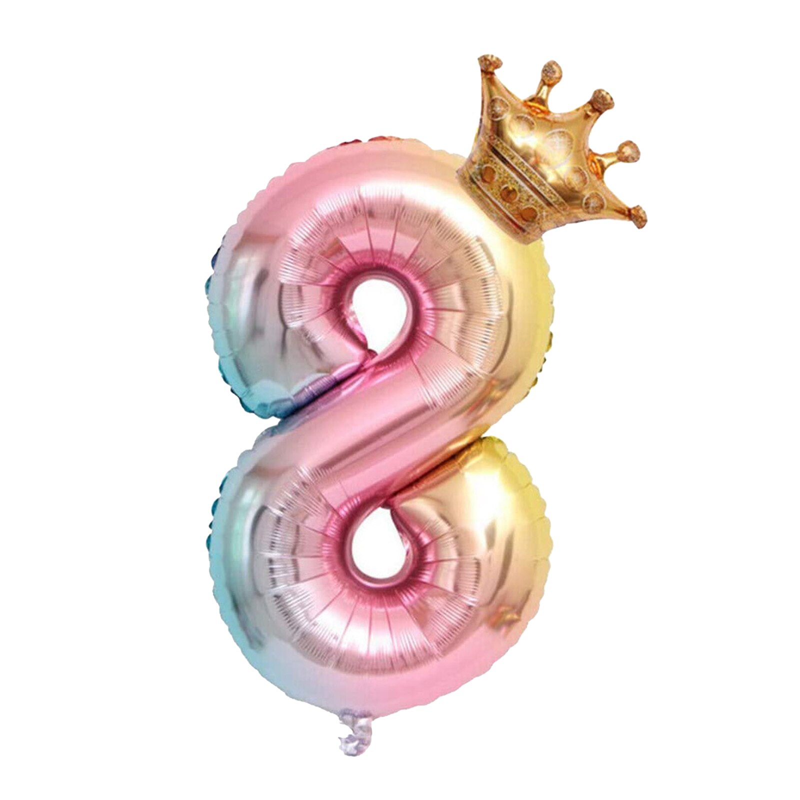 Digital Crown Number Aluminum Film Balloon 32" Anniversary Wedding Decor: 8