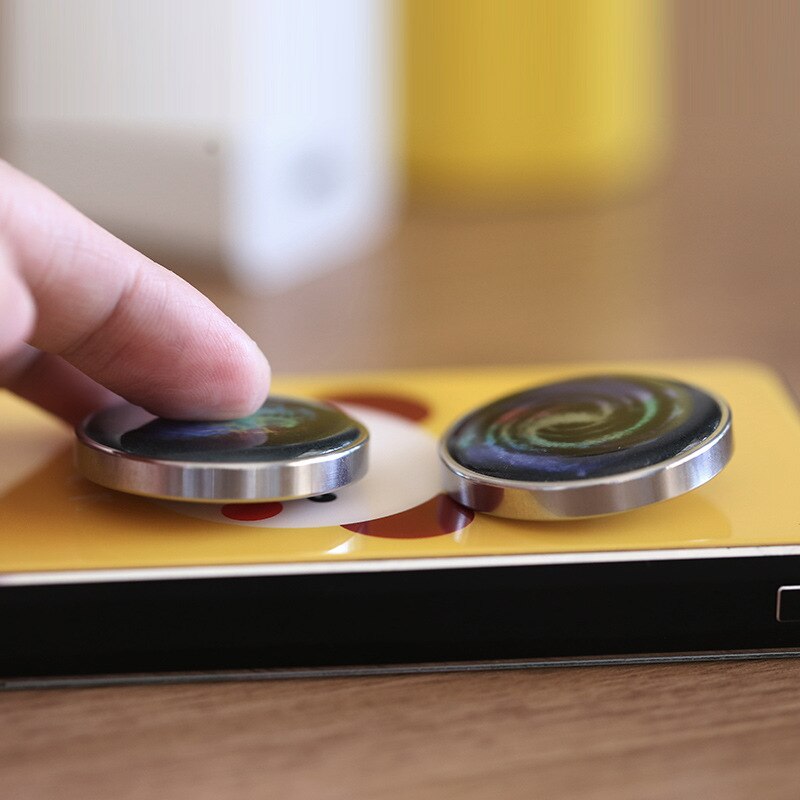 Metal Fidget Toys Adult Desktop Stress Relief Metal Bauble Aluminum Galaxy Star Toy Kinetic Round Spinner Anti Stress Toy