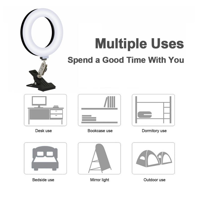Led Ring Lights LED Makeup Selfie Ring Light Phone Stand Holder For Ring Light For TikTok Photography With No Glare On Screen