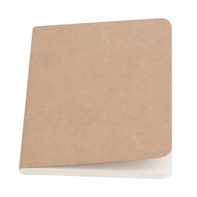 Artist Sketch Book Art White Cartridge-paper Card Cover Pad Notebook Simple Blank Solid Color Graffiti Diary Sketchbook: brown