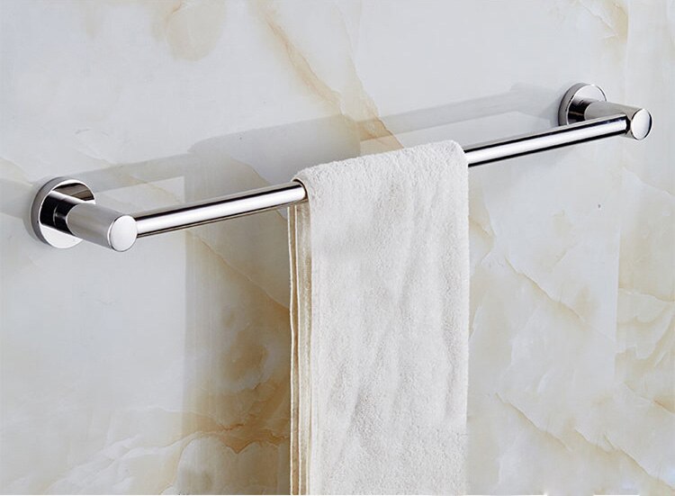 Ze stali nierdzewnej łazienka sprzętu zestaw chrom srebrny akcesoria łazienkowe zestaw piękne bazy łazienka produkty wiszące na ścianie: Horizontal bar