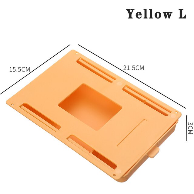 Desk Drawer Self Stick Desk Table Storage Hidden Drawer For Small Accessories Holder Storage Tray Organizer Stationery Storage: Yellow L