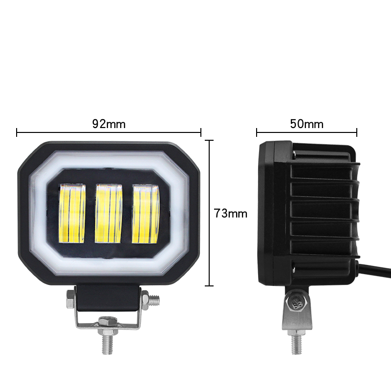 Lens 4 Inch Led Werk Licht 30W Wit Voor Motorfiets Suv Auto 4X4 Vrachtwagen Rijden Lichten