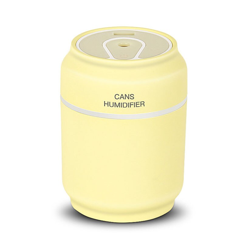 Humidificateurs 3 en 1 boîtes | Purificateur d'air, humidificateur changement de nuit, lampe diffuseur, Mini USB mignon, peut forme brumisateur arôme: Yellow