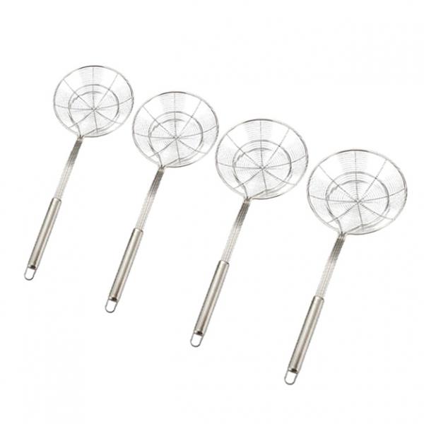 Spider Strainer Skimmer, Asian Strainer Ladle Stainless Steel, 4 Sizes