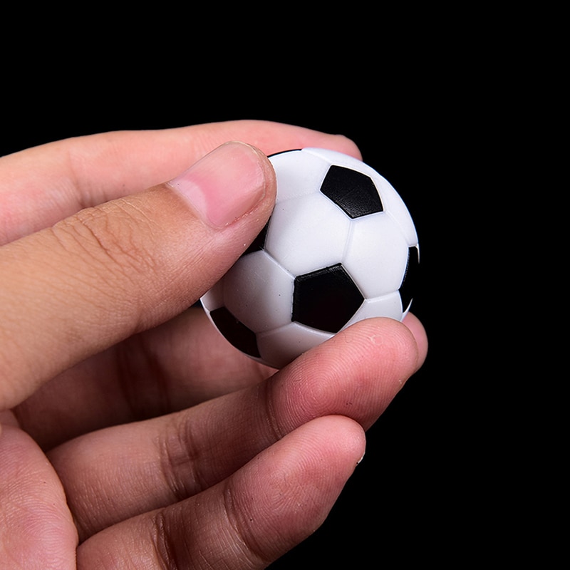 Sort og hvid bordfodbold bordfodbold maskine plastdele 32mm harpiks fodbold sort og hvid fodbold bolde babybold
