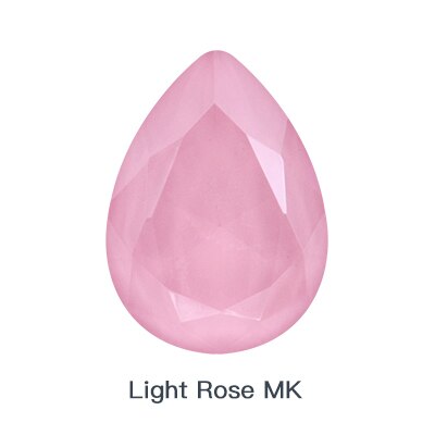 Delikat lys mokka serie rive  k9 glass rhinestones glass strass krystall pointback rhinestones lim på plagget håndverk: Lys rose mk / 13 x 18mm 10 stk
