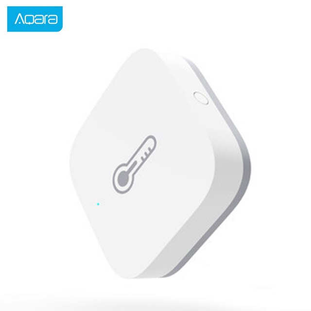 Xiaomi AQara-capteur de température et humidité connecté, wi-fi, ZigBee, sans fil, fonctionne avec application pour maison connectée mijia Mi home: 1PCS White